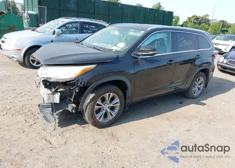 2015 Toyota Highlander Xle V6 from USA, damaged, VIN 5TDJKRFH3FS183061